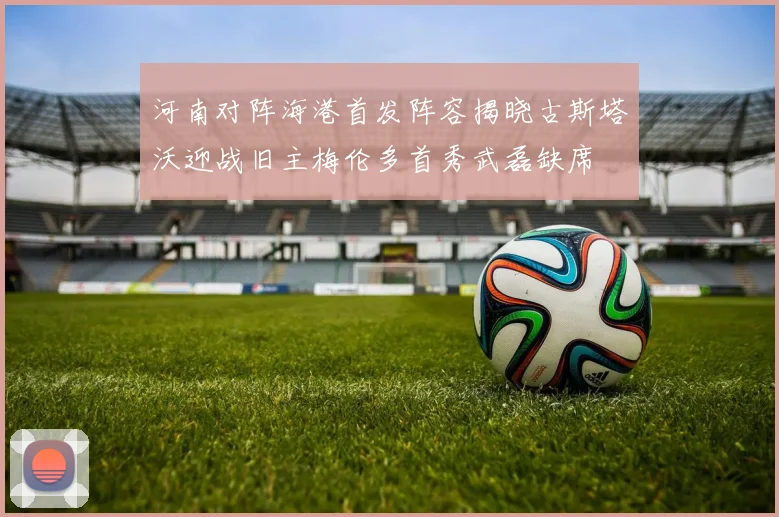 河南对阵海港首发阵容揭晓古斯塔沃迎战旧主梅伦多首秀武磊缺席